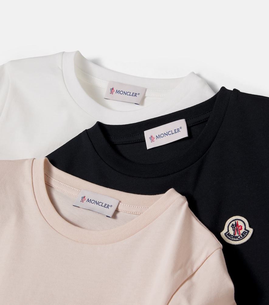  Moncler Enfant Moncler Enfant Set Of 3 Cotton Jersey T-shirts 