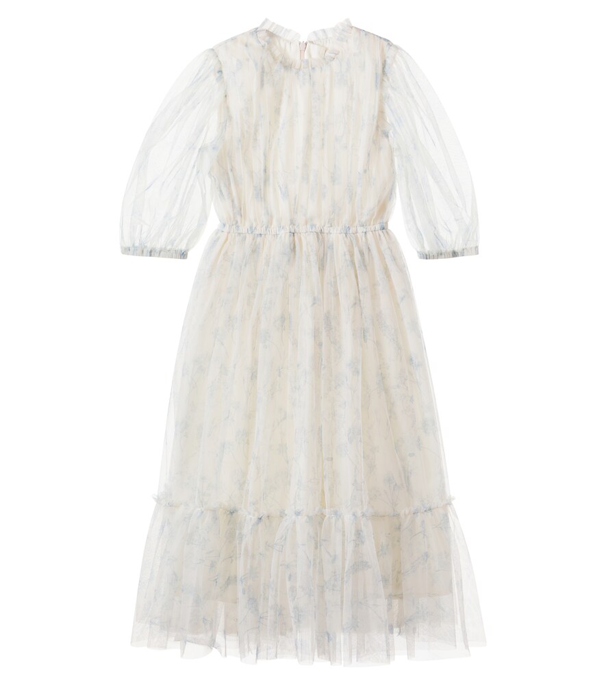 C'era Una Volta White Donna Floral Tulle Dress Y Size 16 - Mytheresa