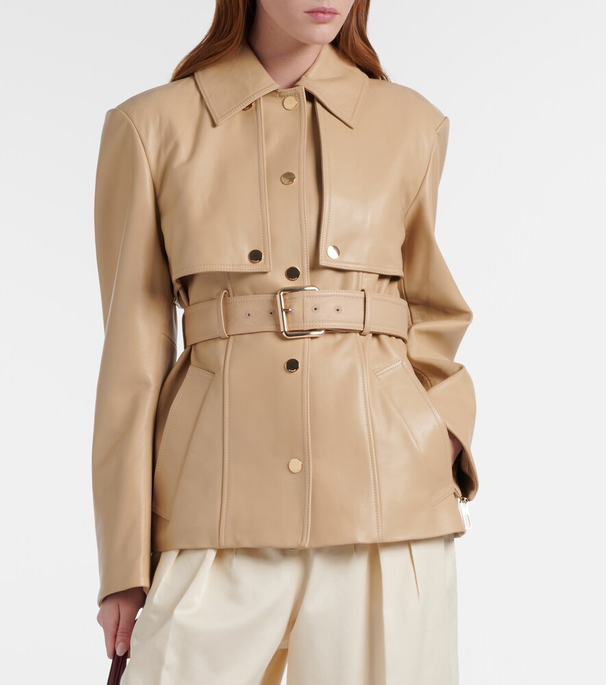 Sportmax Stenzone convertible leather jacket