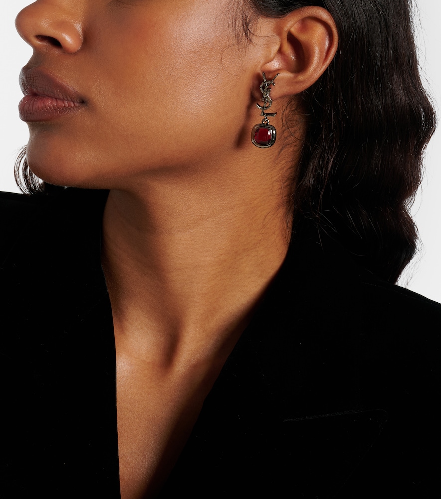 Cassandre Embellished Drop Earrings
