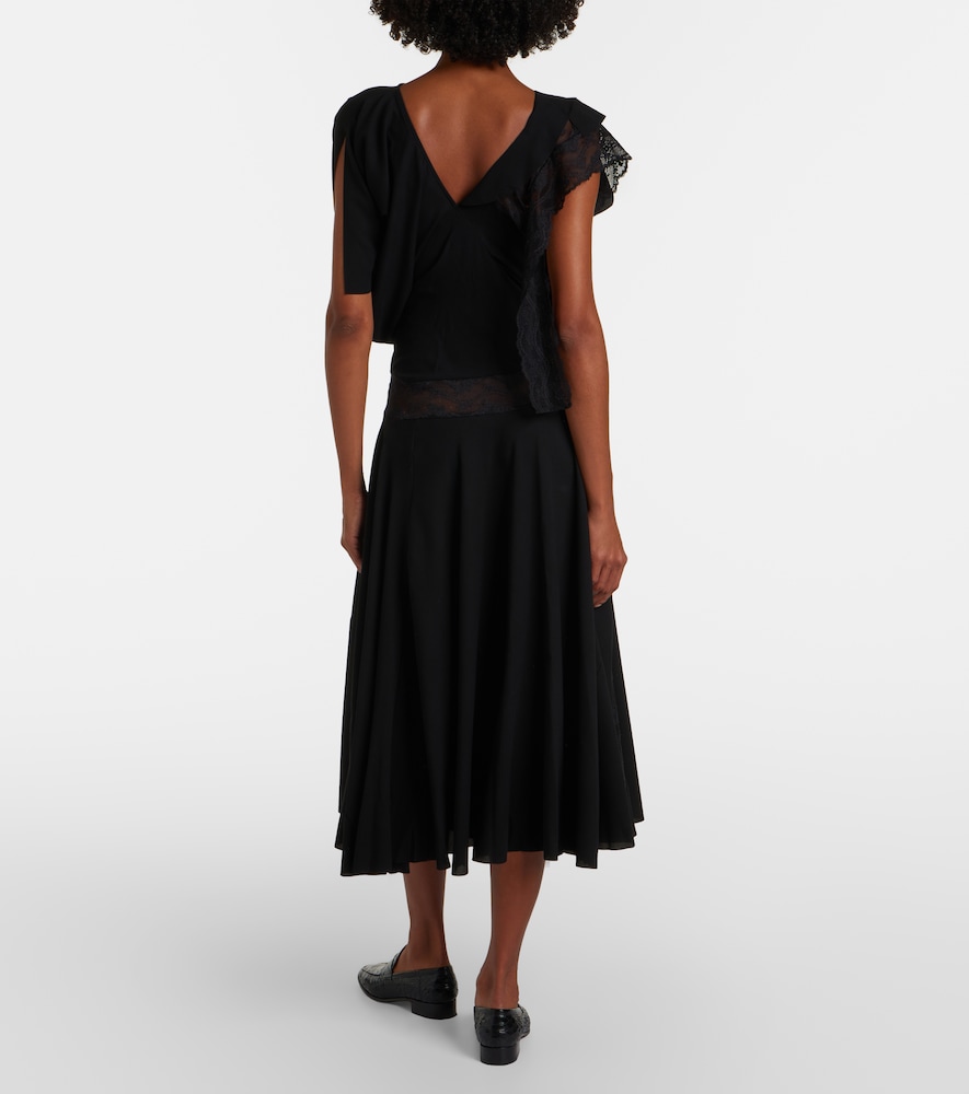  Junya Watanabe Junya Watanabe Midikleid Mit Spitze 