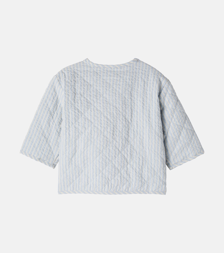  Wheat Wheat Baby Saxo Striped Quilted Cotton Jacket 