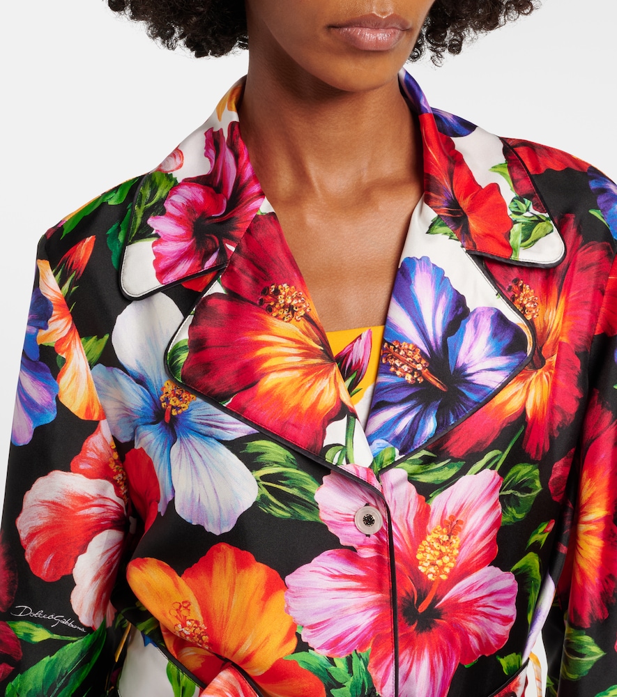 Dolce&Gabbana Belted Floral Shirt