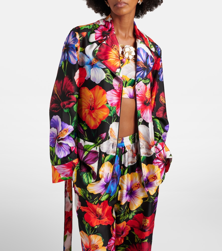 Dolce&Gabbana Belted Floral Shirt