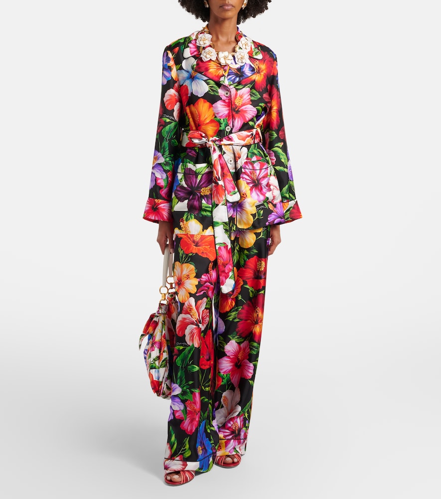 Dolce&Gabbana Belted Floral Shirt