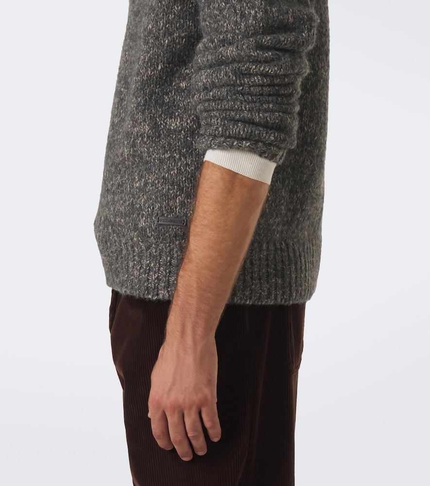 Dolce&Gabbana Wool, Alpaca, And Linen Polo Sweater