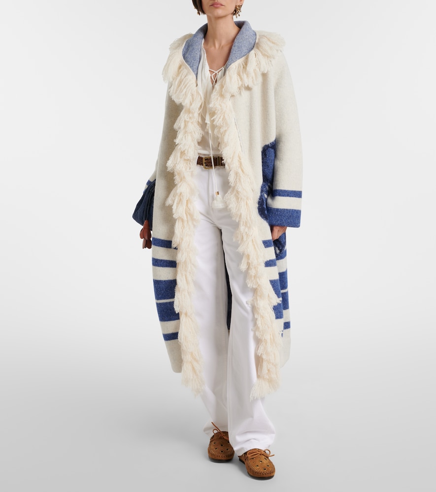 Dorothee Schumacher Poppy Garden fringed jacquard coat