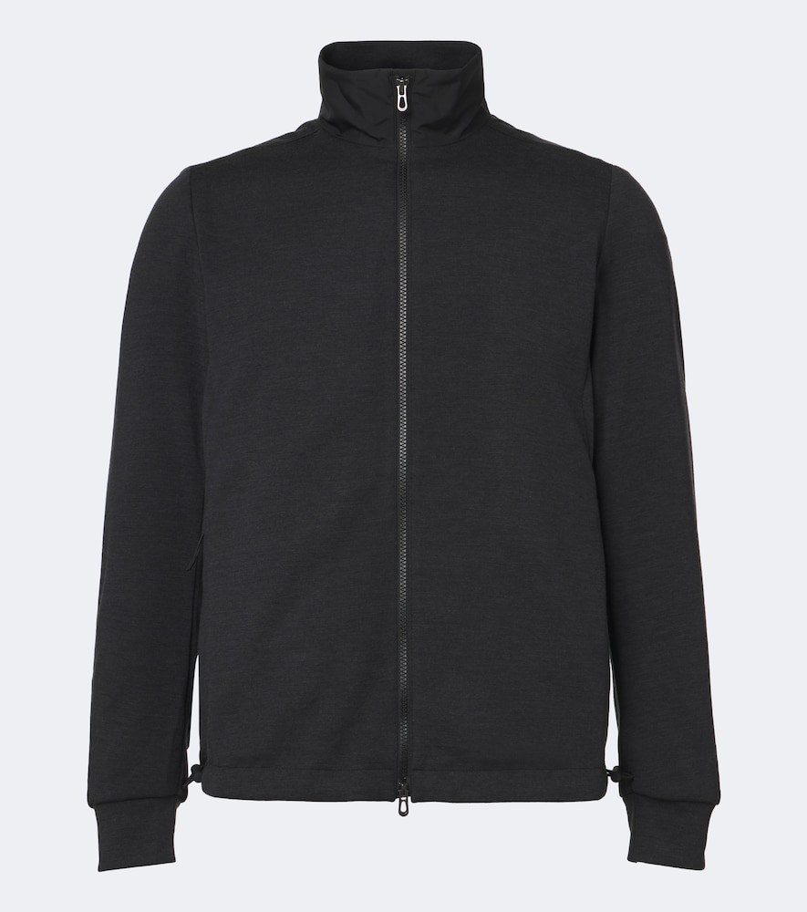 Sease Explorer Wool-blend Jersey Ski Sweatshirt In Grey