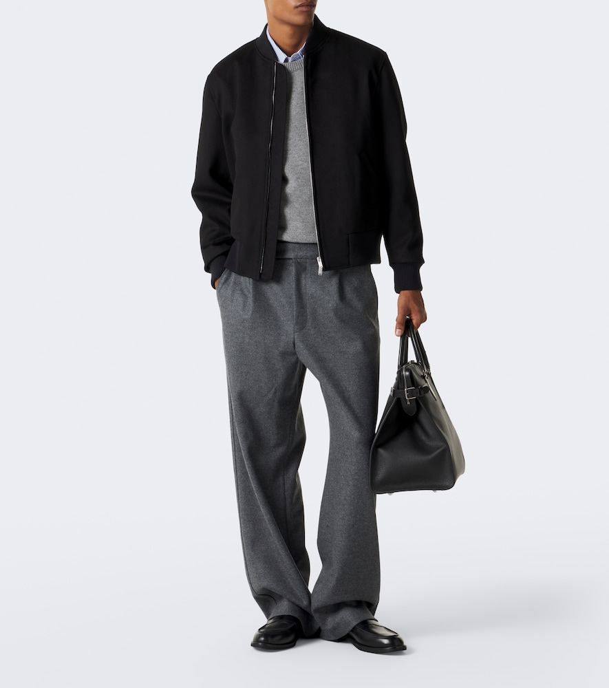 Virgin Wool Bomber Jacket