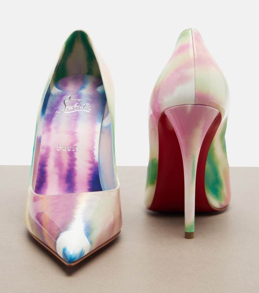  Christian Louboutin Christian Louboutin Miss Z Printed Patent Leather Pumps 
