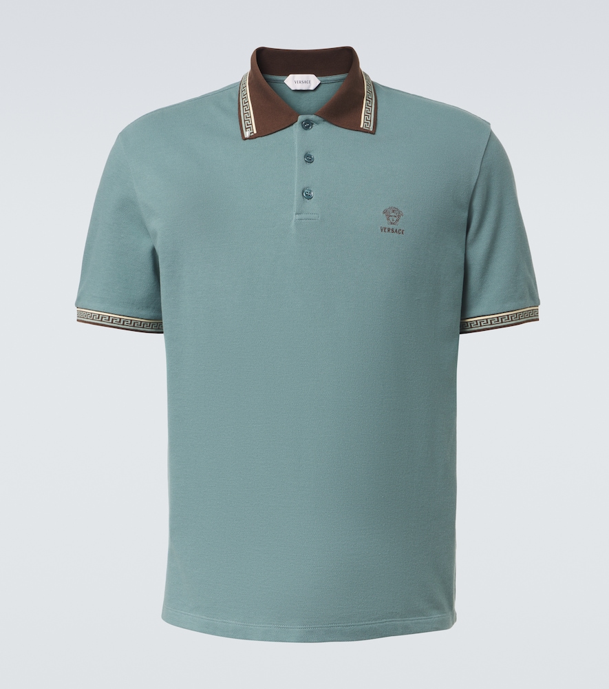 Versace Greca cotton piqué polo shirt | Thumbnail 7 Versace Greca cotton piqué polo shirt | Thumbnail 7