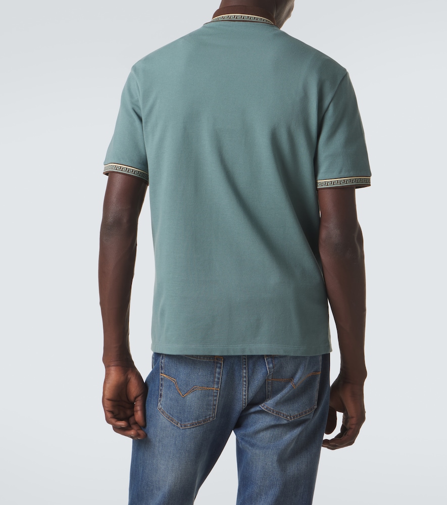  Versace Versace Polohemd Greca Aus Baumwoll-piqué 