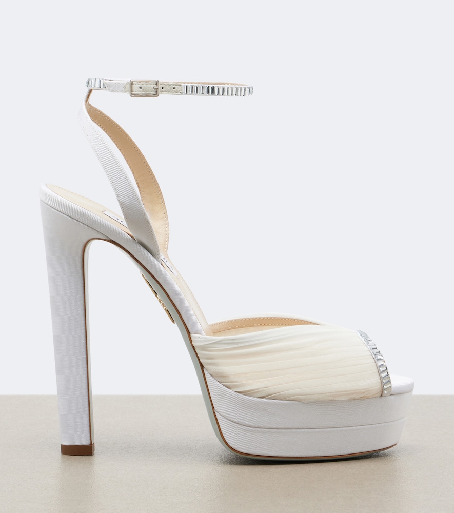 Bridal Be Mine Embellished Platform Sandals