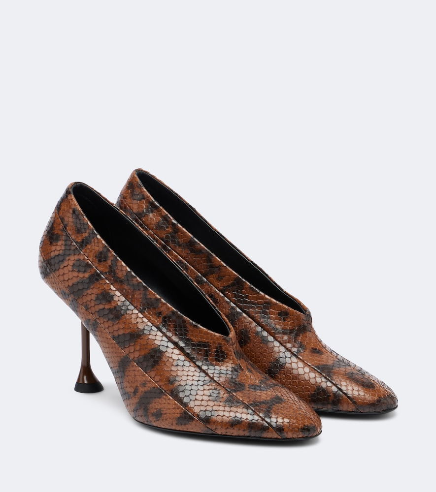Pumps Tee aus Leder