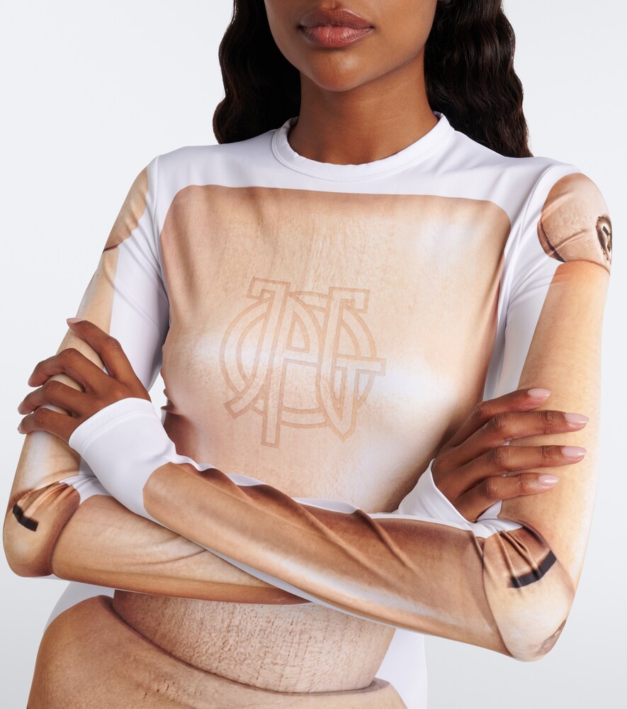Trompe L'Œil Jersey Catsuit