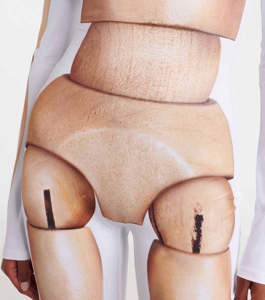Trompe L'Œil Jersey Catsuit