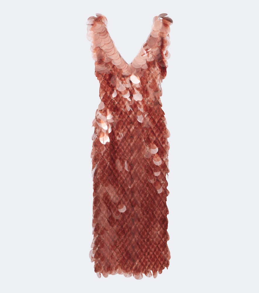Midikleid mit Pailletten