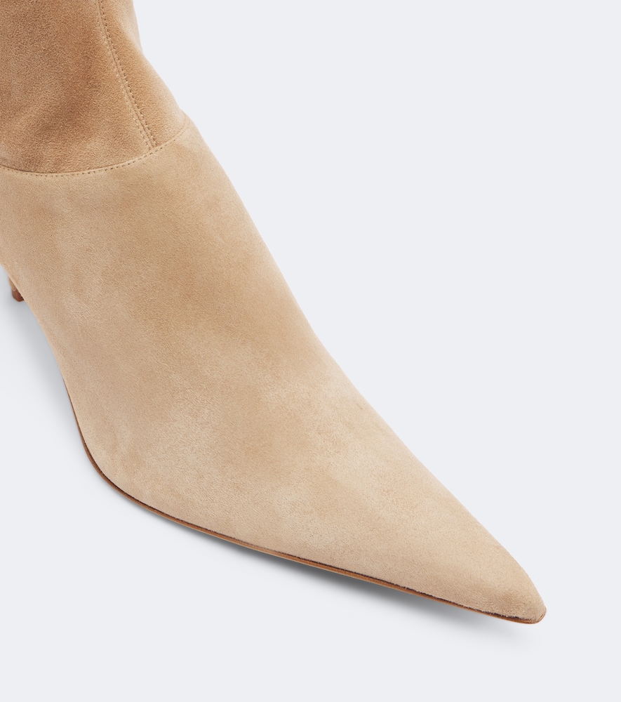 Suede Knee-High Boots
