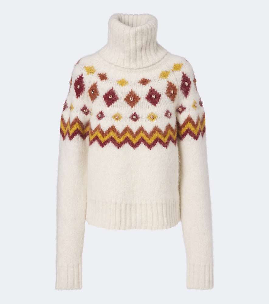 Goldbergh Hanashi Embellished Turtleneck Sweater In Multi