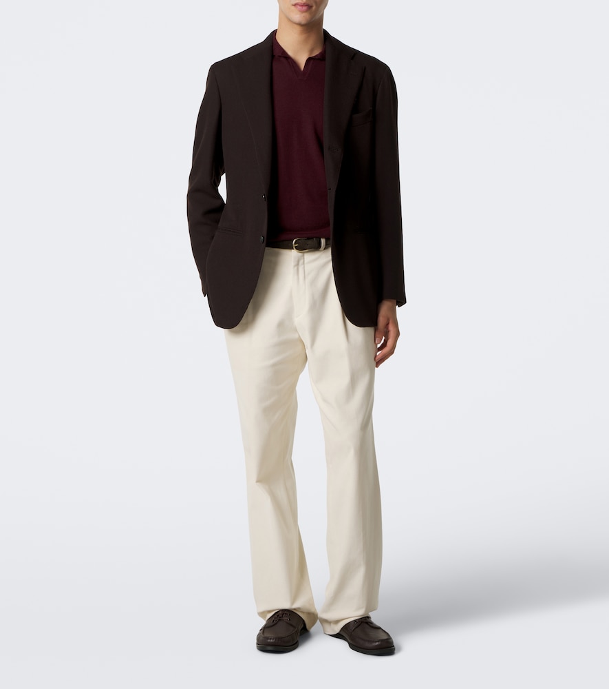 David Cashmere And Polo Shirt