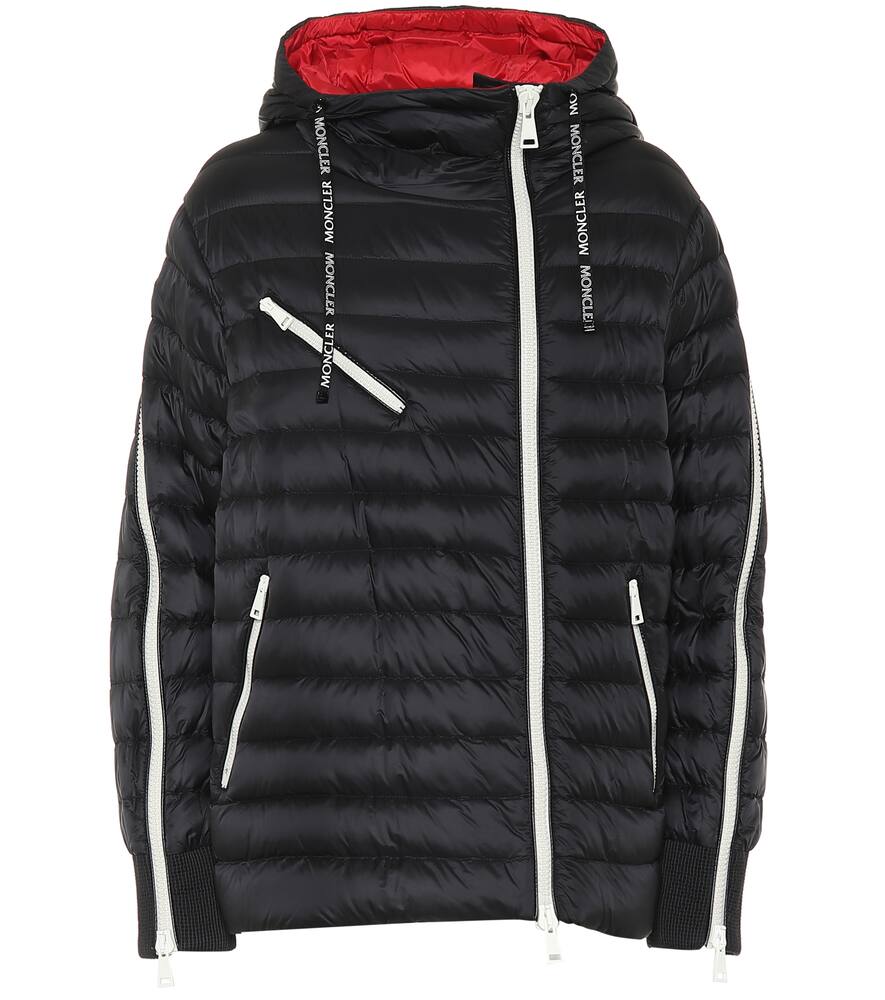 Click to view more detailed imagery on our partner's website Moncler Stockholm Hooded Lightweight Down Jacket In 999 Black