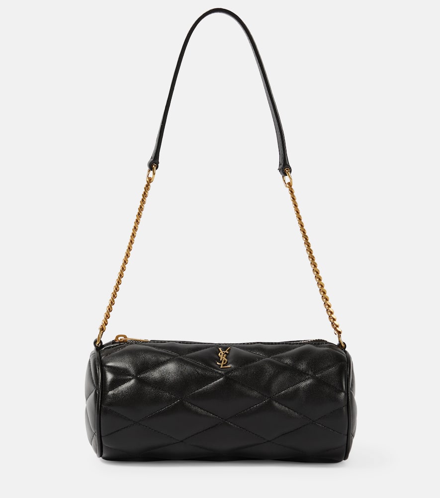 Saint Laurent Sade Mini Leather Shoulder Bag In Black