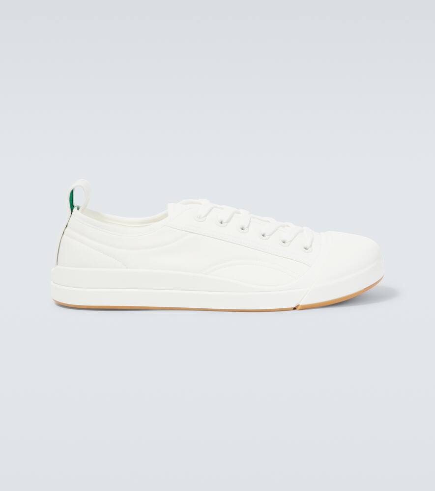 Bottega Veneta Canvas Vulcan Sneakers In Optic White