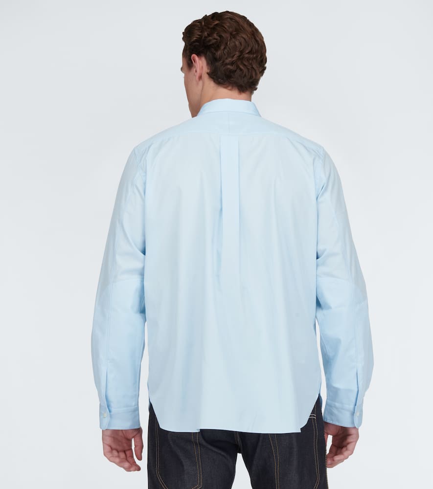 Shop Junya Watanabe Cotton Poplin Shirt In Sax