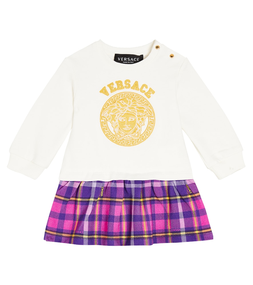Versace Kids Baby logo cotton jersey dress　ヴェルサーチ キッズ ベビー ロゴ コットンジャージー ドレス Versace