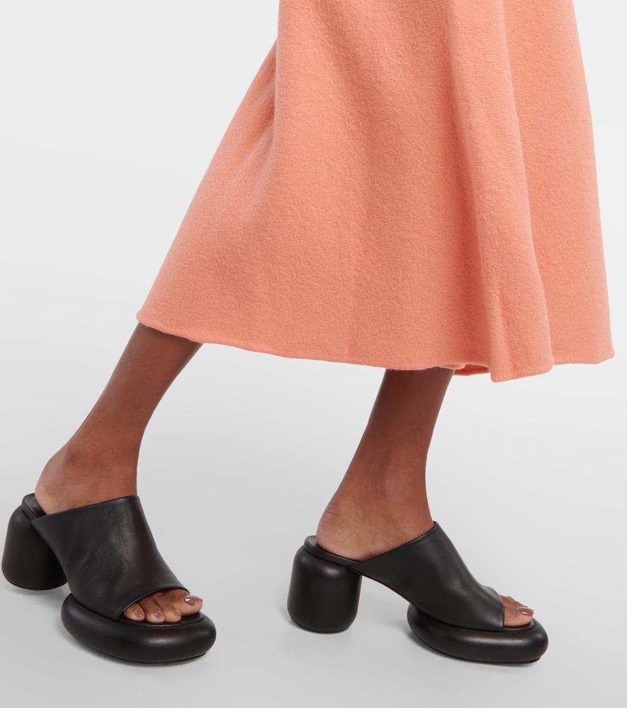  Jil Sander Jil Sander High-rise Asymmetric Wool Midi Skirt 