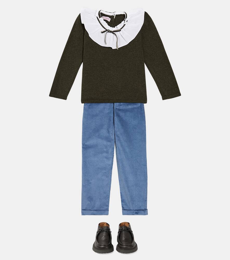 La Coqueta Odisea Wool-blend Sweater In Green