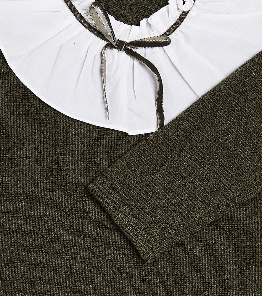 La Coqueta Odisea Wool-blend Sweater In Green