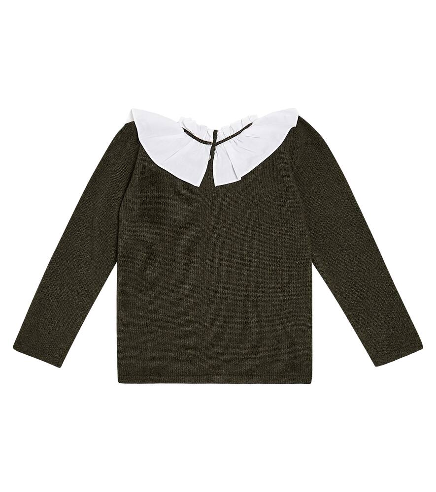 Shop La Coqueta Odisea Wool-blend Sweater In Green