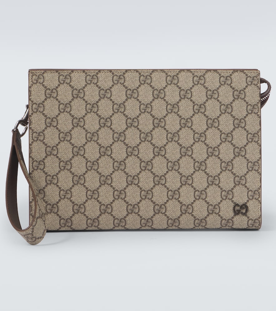 Gucci Men's Beige Gg Canvas Pouch