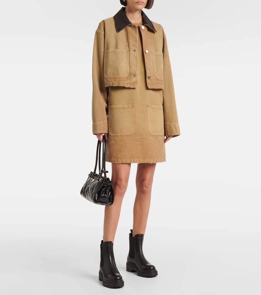 Prada Leather Chelsea Boots In Black