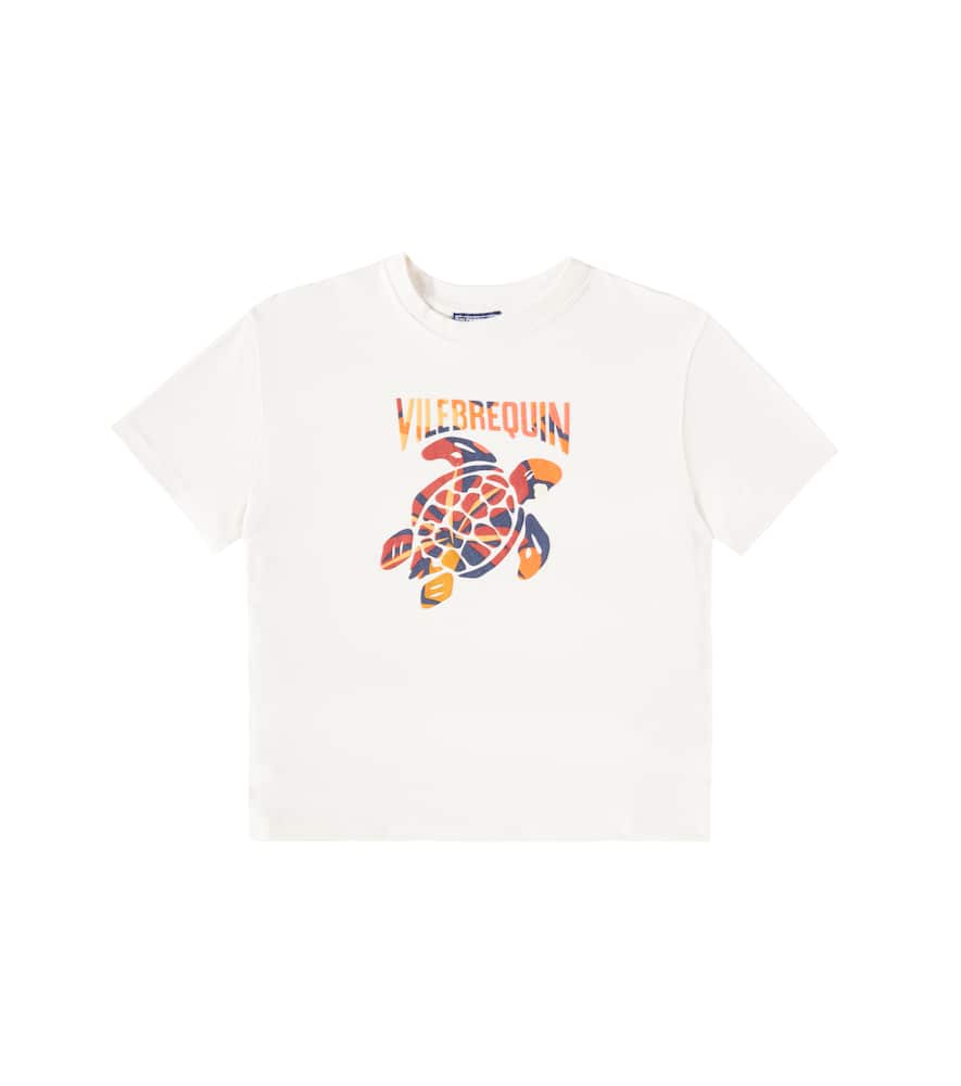 Vilebrequin Logo Cotton Jersey T-shirt In White