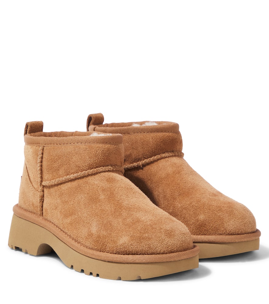 UGG Kids Classic Ultra Mini New Heights suede boots