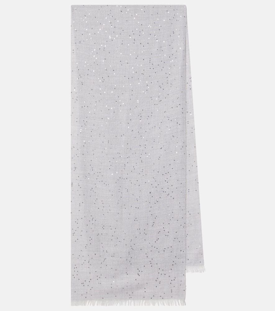 Cashmere and silk scarf
