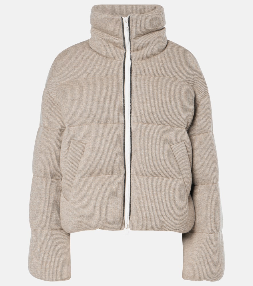 Cashmere down jacket