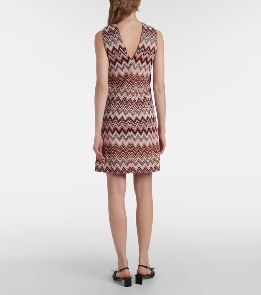 Missoni Zigzag Minidress In Multicoloured