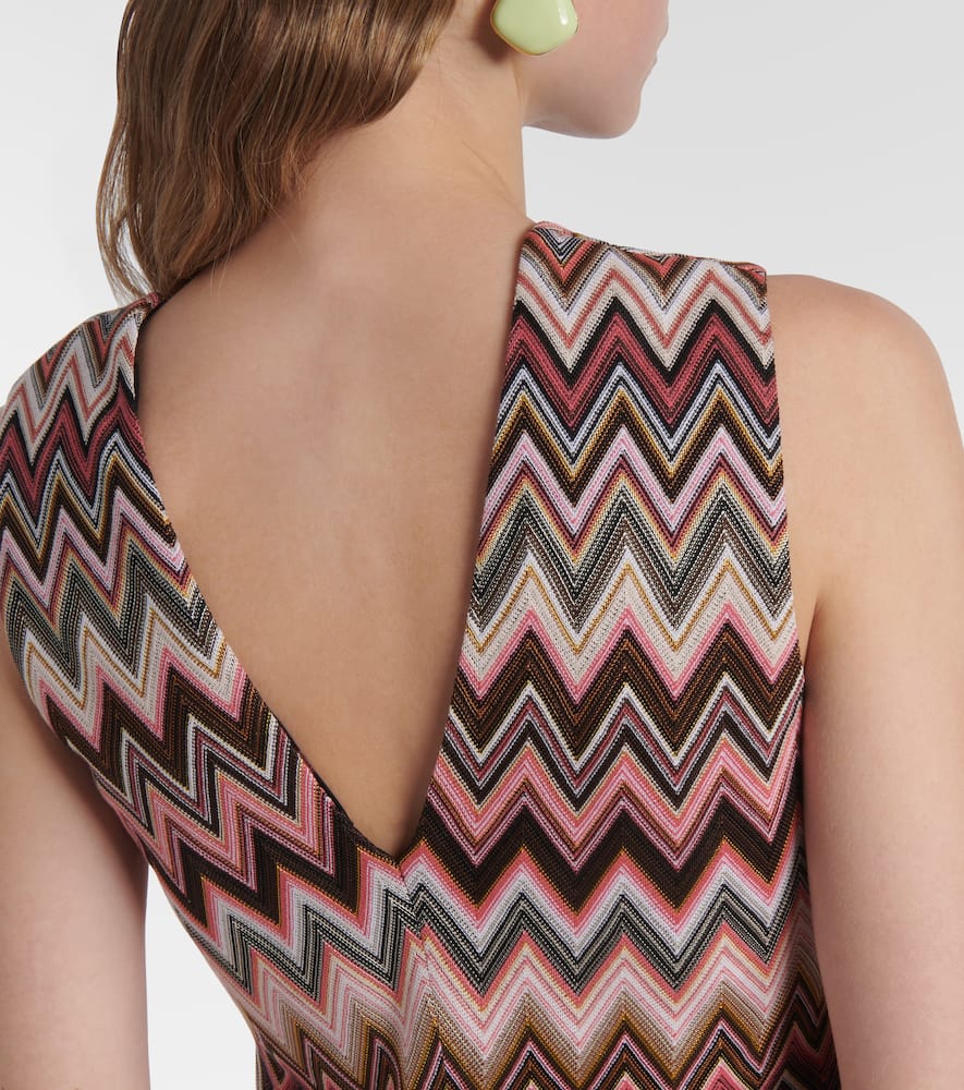 Missoni Zigzag Minidress In Multicoloured