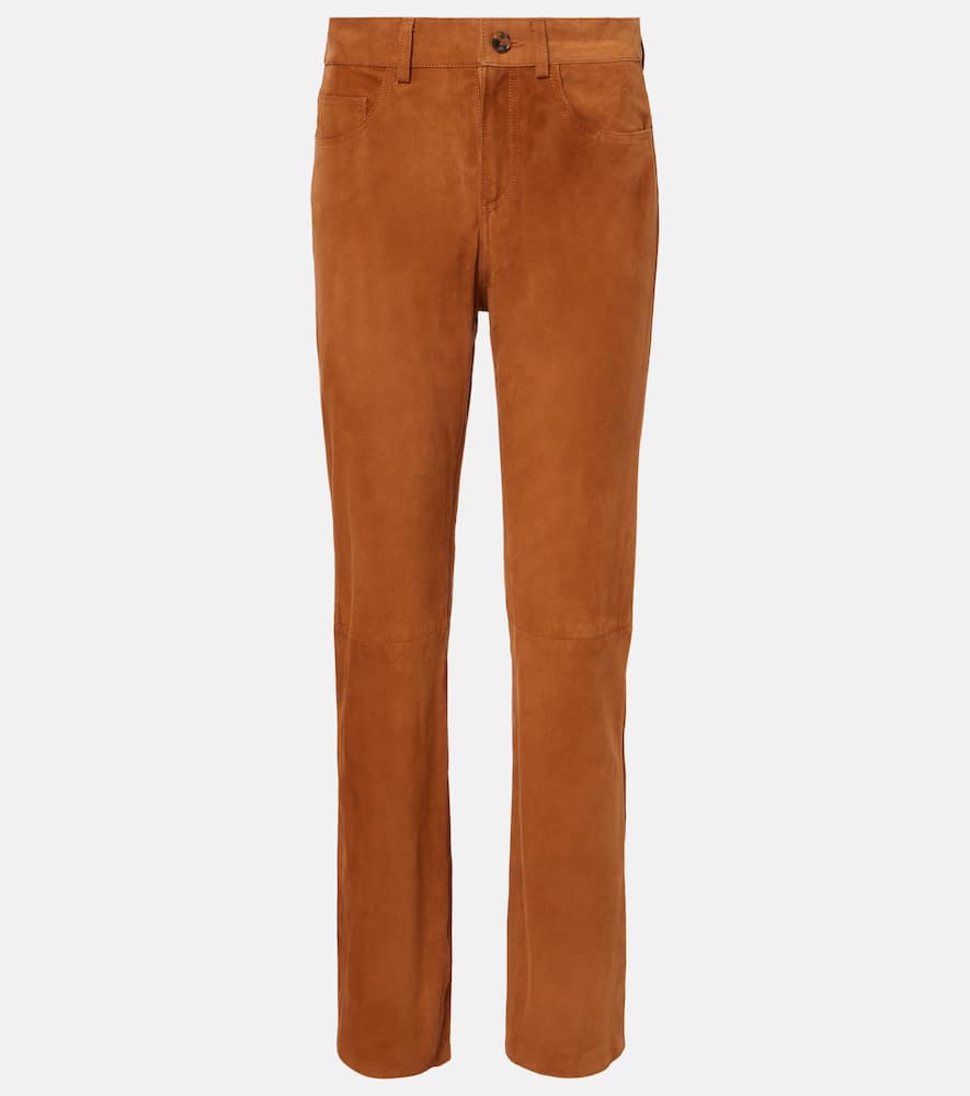 Blaze Milano Blazé Milano Viva Paso high-rise suede straight pants