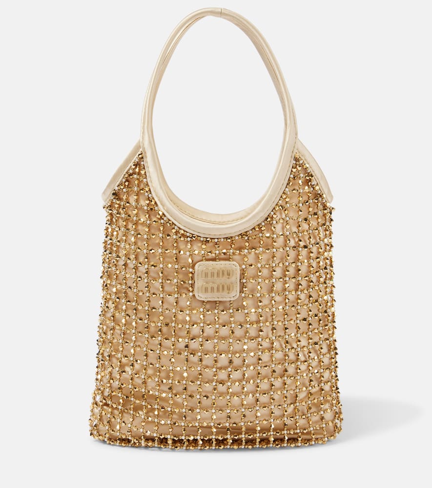 Miu Miu Ivy Medium embellished tote bag