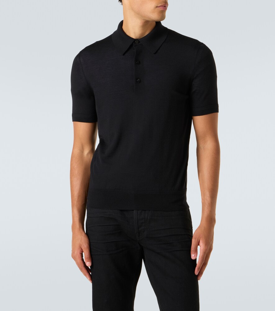  Tom Ford Tom Ford Polohemd Aus Kaschmir Und Seide 