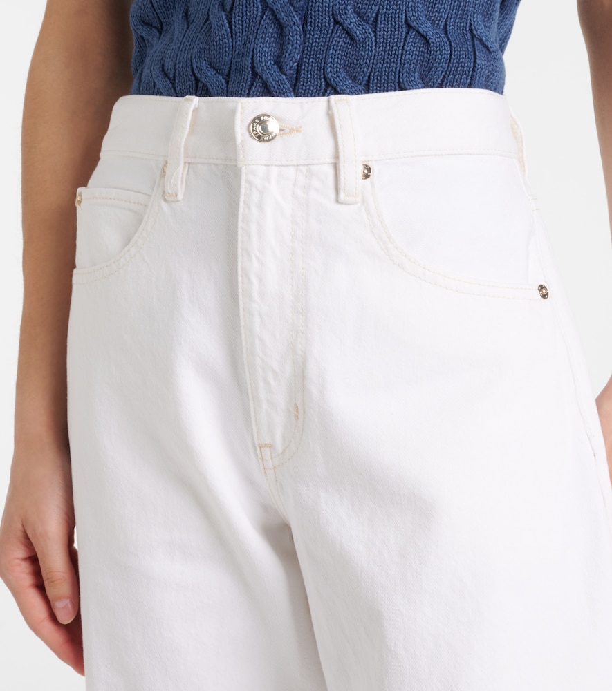 Bubble High-Rise Barrel-Leg Jeans