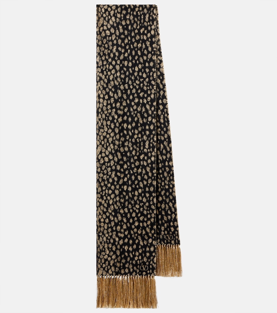 Valentino Women's Multicoloured Fringed Wool And Cashmere-Blend Lame Scarf - Mytheresa