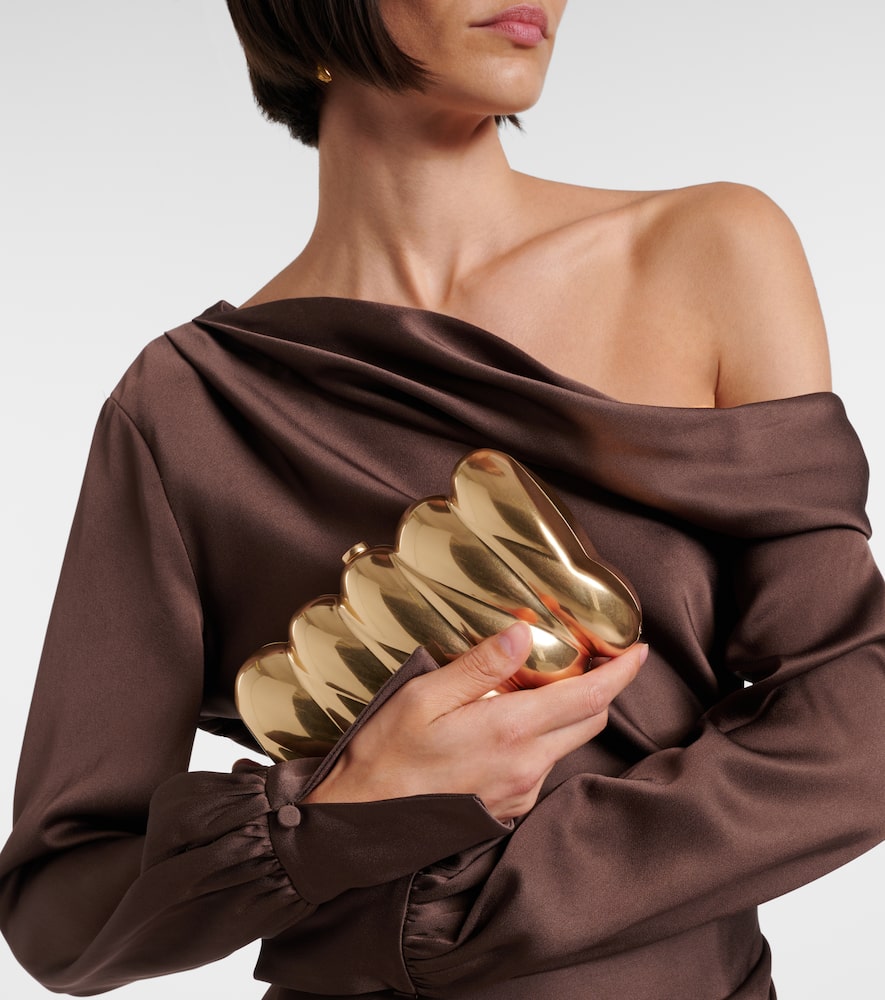 Simkhai Reya Clutch In Gold