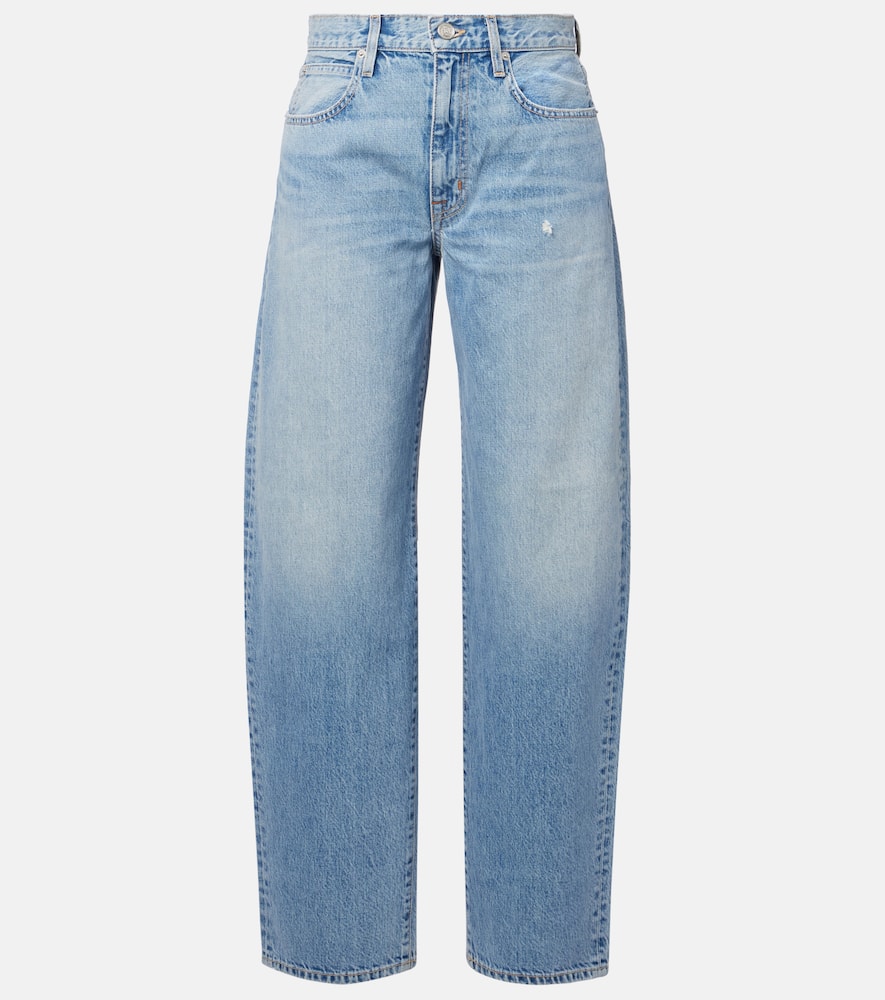 Ella mid-rise barrel-leg jeans