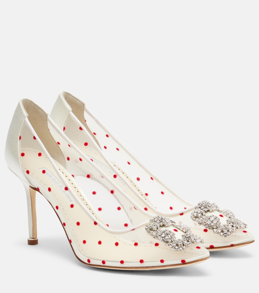 Manolo Blahnik Escarpins Hangisi 90 pois et ornements 836 €