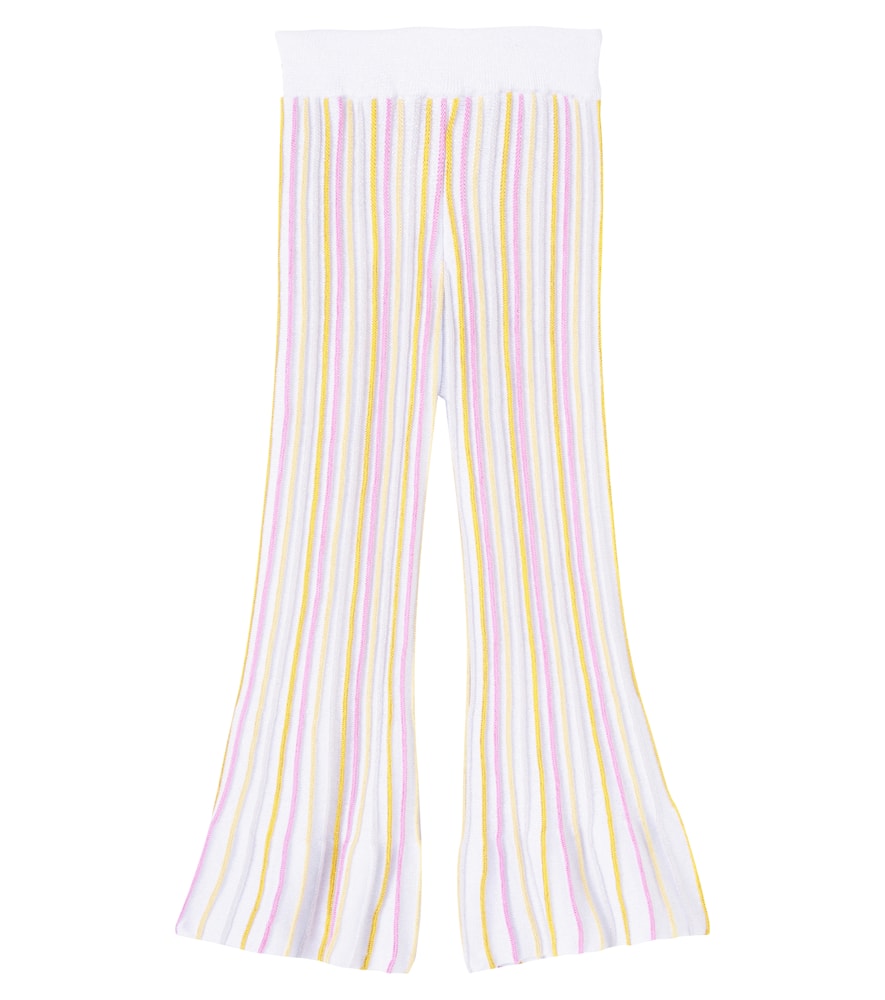 Stella Mccartney Striped Straight Pants In Multi